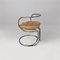 Mid-Century Italian Leather Steel Chairs by Vladimir Tatlin for Nikol Internationa,l 1950s, Set of 4 5