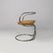Mid-Century Italian Leather Steel Chairs by Vladimir Tatlin for Nikol Internationa,l 1950s, Set of 4 4