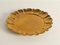 Rundes Hollywood Regency Messing Tablett von Firma Lars Holmström, 1940er 2