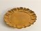Rundes Hollywood Regency Messing Tablett von Firma Lars Holmström, 1940er 5