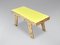 Italian Bamboo & Yellow Formica Top Coffee Table, 1970s, Image 1