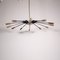 Mid-Century Deckenlampe aus Messing & schwarzem Metall von Oscar Torlasco für Lumi 14