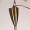 Mid-Century Deckenlampe aus Messing & schwarzem Metall von Oscar Torlasco für Lumi 3