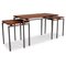 Set de Tables Gigognes en Palissandre, Pays-Bas, 1950s, Set de 3 1