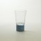 Bicchiere con base blu-grigia, collezione Moire, vetro soffiato di Atelier George, Immagine 1