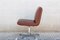 Industrial Brown Leather Swivel Chair, 1960s 3