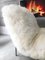 Sheepskin Fluffy Calin Lounge Chair by Pascal Mourgue for Cinna, 1980s 3