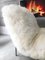 Sheepskin Fluffy Calin Lounge Chair by Pascal Mourgue for Cinna, 1980s, Image 3