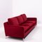 Red Velvet Three-Seat Harry Sofa by Antonio Citterio for B&B Italia, 1990s 3