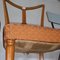 Wood and Fabric Dining Chairs, Italy, 1950s, Set of 4 15