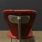 Chaise d'Appoint Tripode Vintage en Similicuir Rouge, 1960s 10