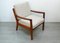 Mid-Century Modern Danish Lounge Chairs in Teak with Cream Upholstery from France & Søn, 1950s, Set of 2, Image 2