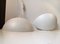 Vintage Danish White Wall Lights from Frandsen, 1980s, Set of 2 1