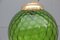 Lampada sferica in vetro di Murano verde di Venini, anni '50, Immagine 5