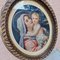 Madonna with Baby Jesus, Large Oval Lithograph, Early 20th Century, Framed 7