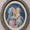 Madonna with Baby Jesus, Large Oval Lithograph, Early 20th Century, Framed 10