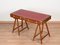 Bureau Campagne Militaire en Bois et Laiton avec Plateau en Cuir Rouge, Italie, 1960s 6