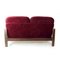 Two-Seater Sofa in Velvet from Hikor Pisek, 1980s 3