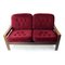 Two-Seater Sofa in Velvet from Hikor Pisek, 1980s 15