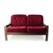Two-Seater Sofa in Velvet from Hikor Pisek, 1980s 16