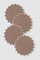 Gernika Tortora Embroidered Linen Coasters by Los Encajeros, Set of 4 1