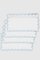 Zurbano Baby Blue Linen Cocktail Napkins by Los Encajeros, Set of 4 1