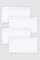 Zurbano White Linen Cocktail Napkins by Los Encajeros, Set of 4, Image 1