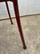 Burgundy Fabric and Metal Bistro Chair, 1990 6