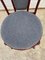 Burgundy Fabric and Metal Bistro Chair, 1990 4