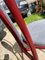 Burgundy Fabric and Metal Bistro Chair, 1990 11