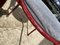 Burgundy Fabric and Metal Bistro Chair, 1990 12