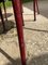Burgundy Fabric and Metal Bistro Chair, 1990 13