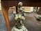 Andirons with Marmousets in Silvered Bronze 6