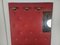 Vintage Coat Hanger in Red Skai with Brass Hooks and Mirror, 1960 3