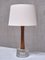 Stilarmatur Tranås Table Lamps in Rosewood and Glass from Tranås Stilarmatur, Sweden, 1960s, Set of 2 3