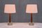 Stilarmatur Tranås Table Lamps in Rosewood and Glass from Tranås Stilarmatur, Sweden, 1960s, Set of 2 9