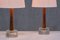 Stilarmatur Tranås Table Lamps in Rosewood and Glass from Tranås Stilarmatur, Sweden, 1960s, Set of 2 15