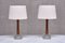 Stilarmatur Tranås Table Lamps in Rosewood and Glass from Tranås Stilarmatur, Sweden, 1960s, Set of 2 2