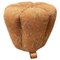 Pouf Art Deco di Jindřich Halabala per Up Závody, Cecoslovacchia, anni '50, Immagine 1