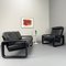 Divano a due posti Hombre postmoderno nero di Burkhard Vogtherr per Rosenthal, Germania, anni '70, Immagine 2