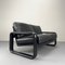 Divano a due posti Hombre postmoderno nero di Burkhard Vogtherr per Rosenthal, Germania, anni '70, Immagine 1
