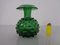 Italian Green Bubble Glass Vase by Empoli, 1960s, Set of 3 2