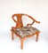 Set of American Horseshoe Armchairs in the style of James Mont, 1990s 6