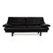 Alanda Two Seater Black Leather Sofa by Paolo Piva for B&b Italia / C&b Italia 1