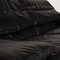 Alanda Two Seater Black Leather Sofa by Paolo Piva for B&b Italia / C&b Italia 3