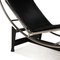 Bauhaus Le Corbusier LC4 Fur Lounger in Black by Le Corbusier for Cassina 5