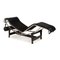 Bauhaus Le Corbusier LC4 Fur Lounger in Black by Le Corbusier for Cassina 3