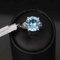 Gold Ring with Diamonds and Synthetic Spinel, 2000s, Image 8