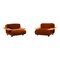 Mid-Century Brown Velvet Pianura Living Room Set by Mario Bellini for Cassina, 1970s, Set of 5 14