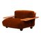 Mid-Century Brown Velvet Pianura Living Room Set by Mario Bellini for Cassina, 1970s, Set of 5 23